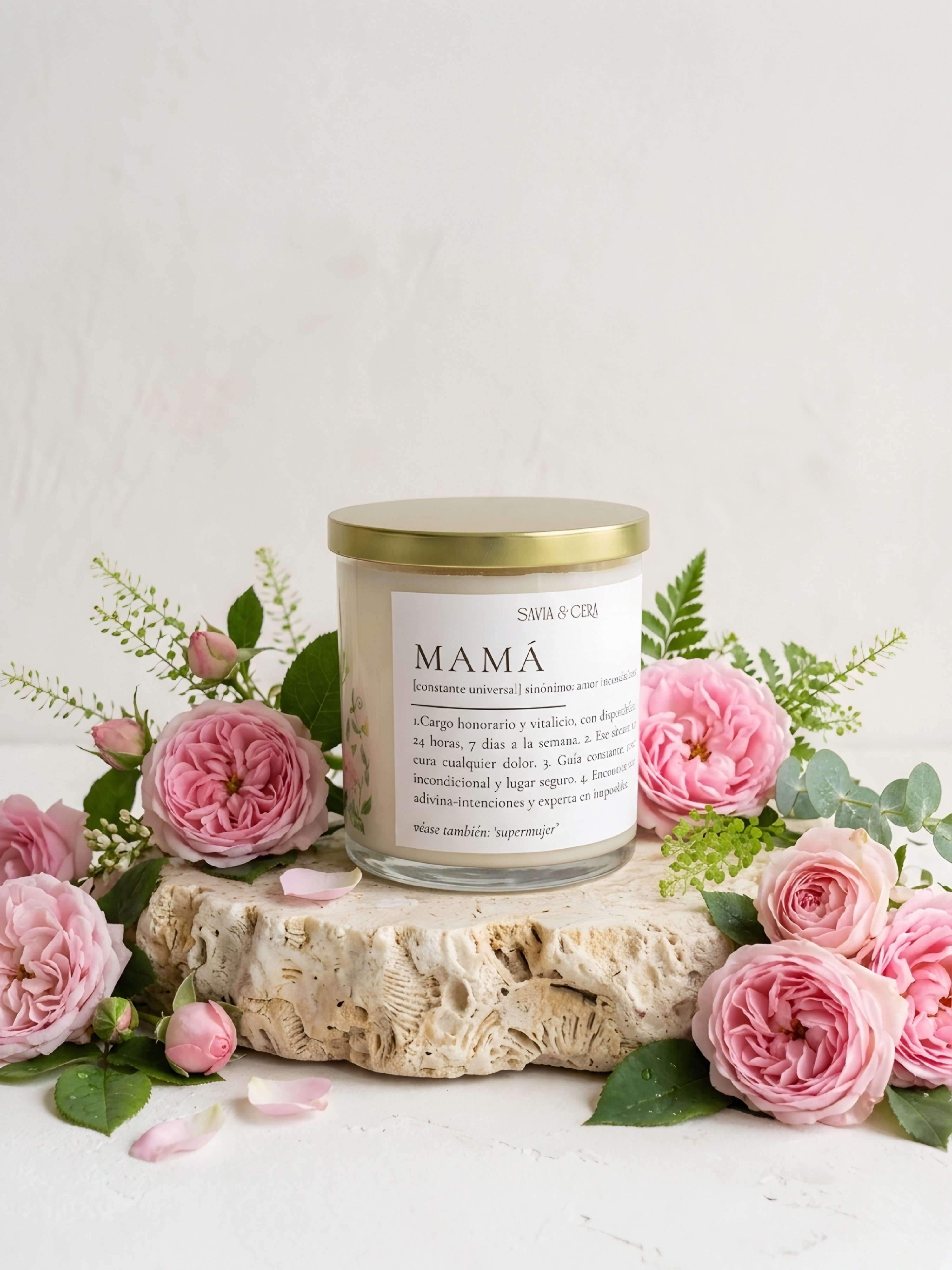 Vela aromática 10 oz - Edición Mamá